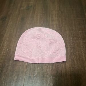 Authentic Gucci GG pink lurex hat - baby